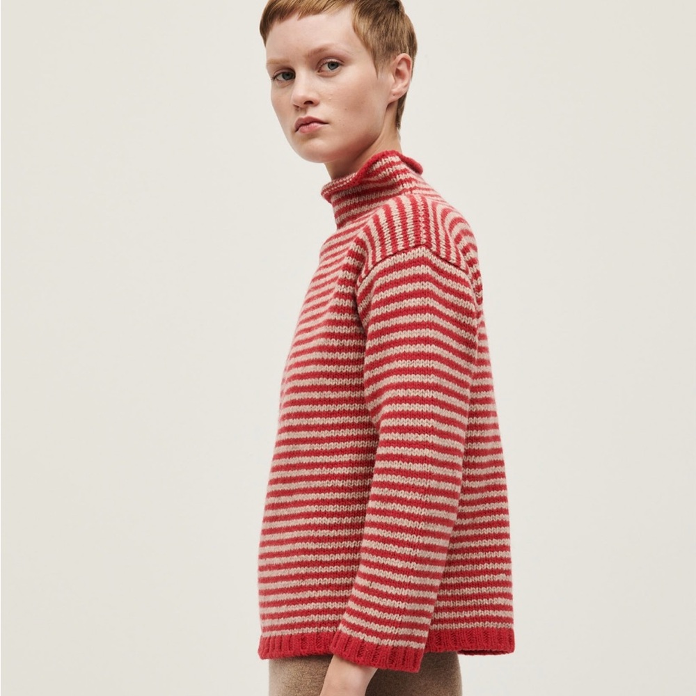 Babaa Pure Wool Striped Jumper